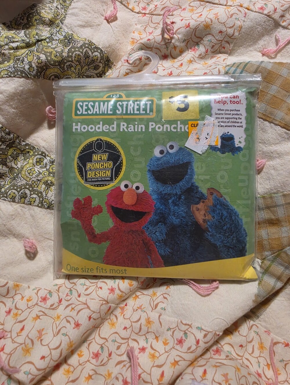 Sesame Street Hooded Rain Poncho